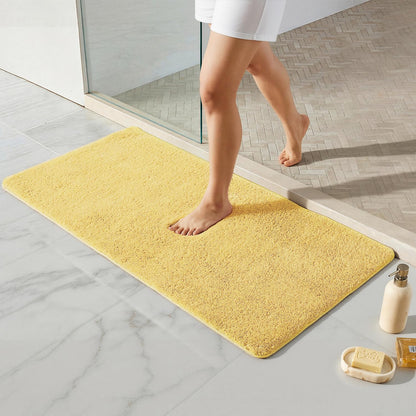Ultra Soft Absorbent Bath Mat with Rubber Backing