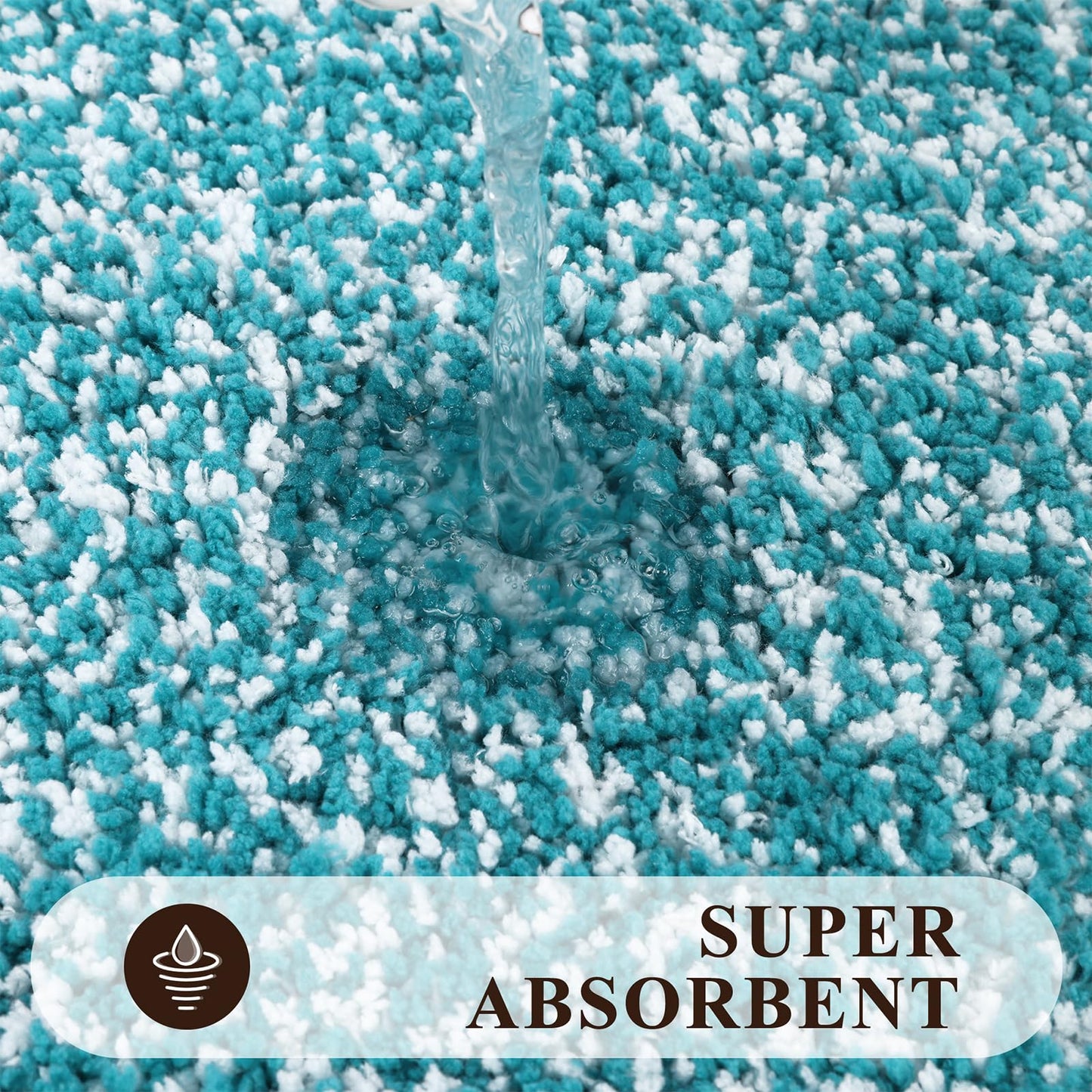 Microfiber Bath Rug Set with Plush Non-Slip Design
