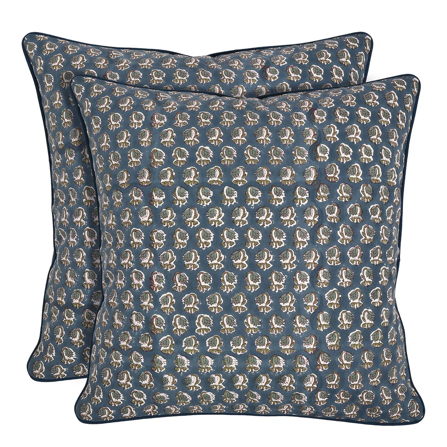 Block Print Cotton Decorative Cushion Cover Set