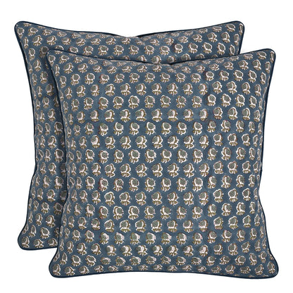 Block Print Cotton Decorative Cushion Cover Set