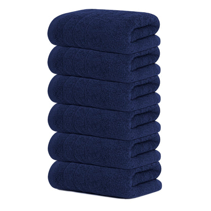Soft Cotton Hand Towel Set Quick-Dry 6-Pack