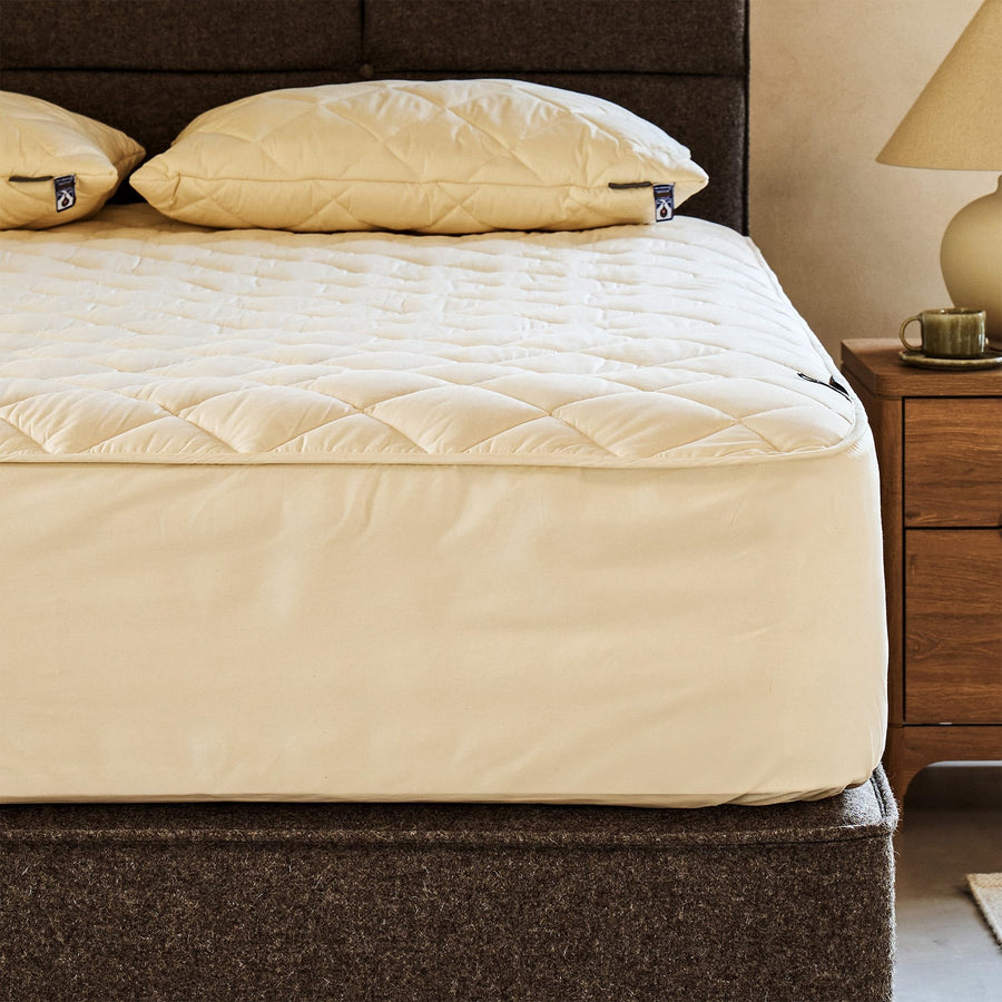 Natural Wool Mattress Protector Thermoregulating Cover