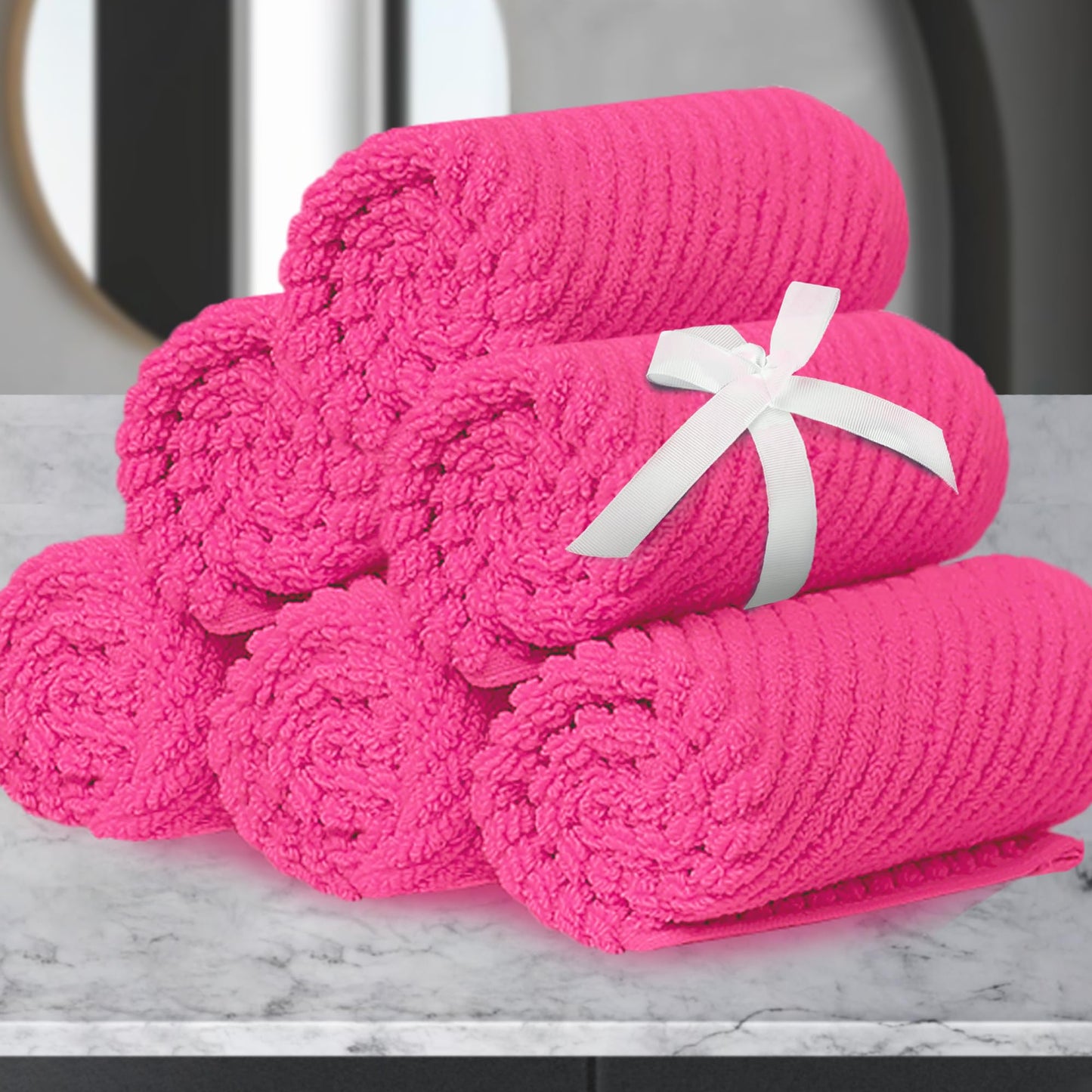 Cotton Bathroom Towel Gift Set 6-Piece Collection