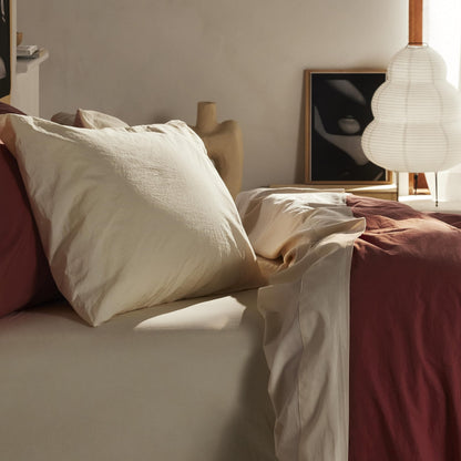 Organic Cotton Pillowcase Set Soft Breathable Cover