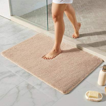 Ultra Soft Absorbent Bath Mat with Rubber Backing