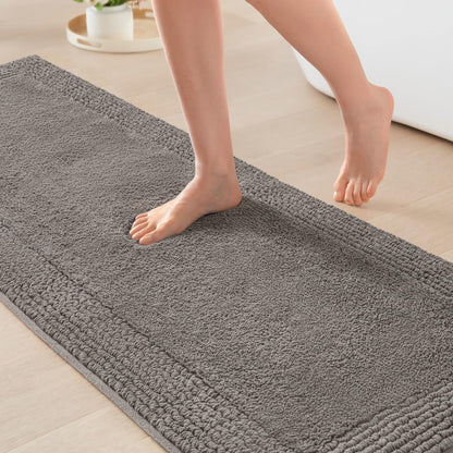 Luxury Cotton Tufted Bath Rug with Reversible Design