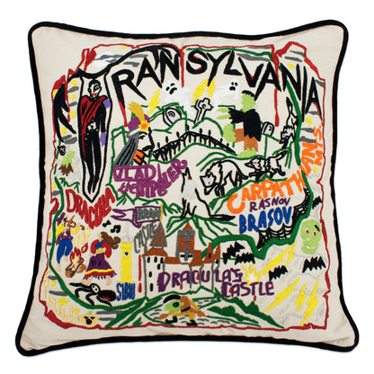 Midwest City Embroidered Decorative Throw Pillow