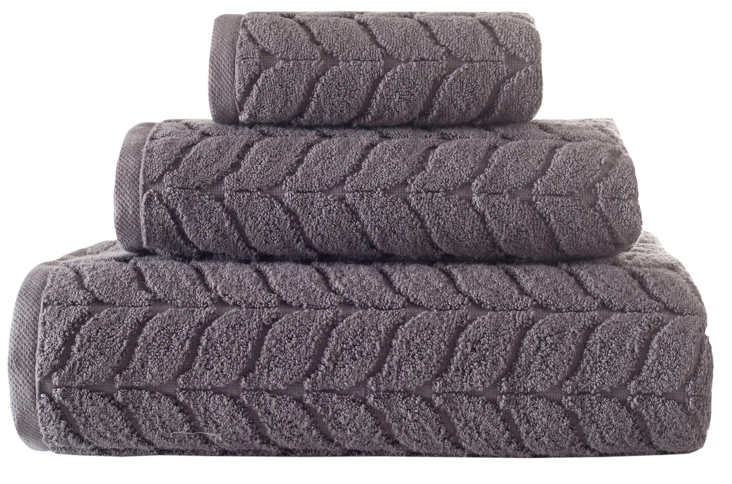 Turkish Cotton Towel Set Soft Plush Jacquard Design