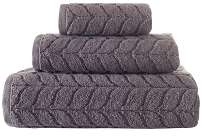 Turkish Cotton Towel Set Soft Plush Jacquard Design