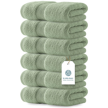 Luxury Cotton Hand Towel Set Hotel Spa 6-Pack