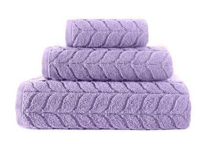 Turkish Cotton Towel Set Soft Plush Jacquard Design