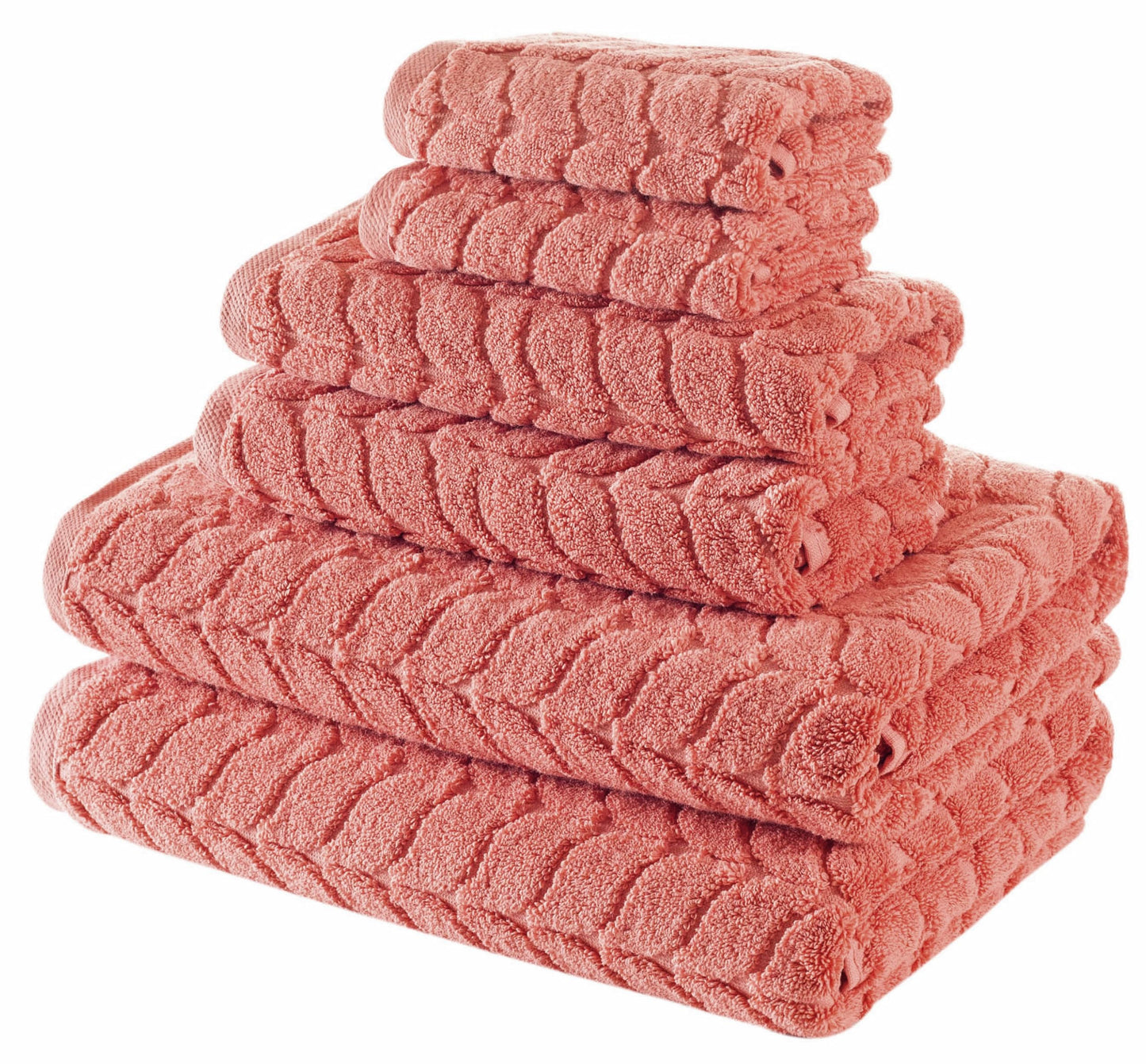 Turkish Cotton Towel Set Soft Plush Jacquard Design