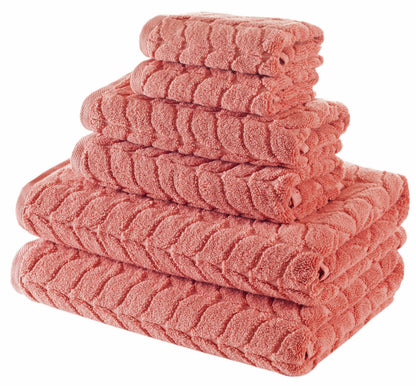 Turkish Cotton Towel Set Soft Plush Jacquard Design