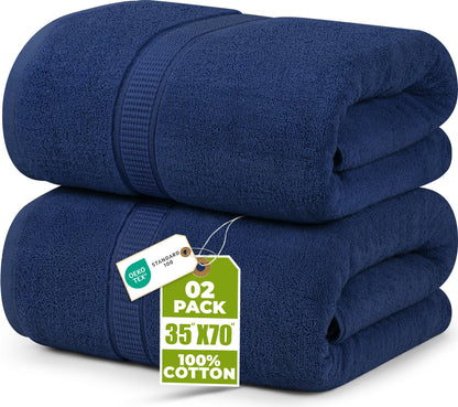 Jumbo Cotton Bath Sheet Extra Large Soft Quick-Dry