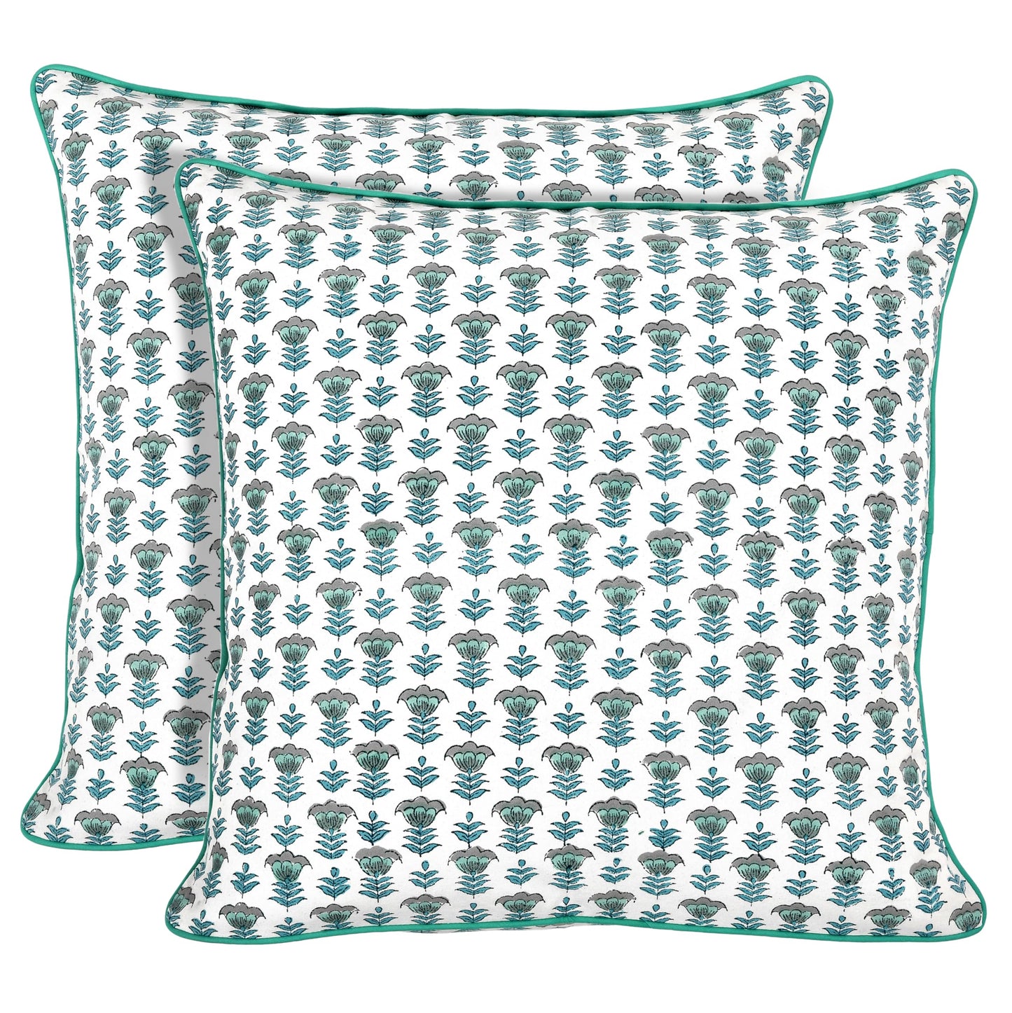 Block Print Cotton Decorative Cushion Cover Set