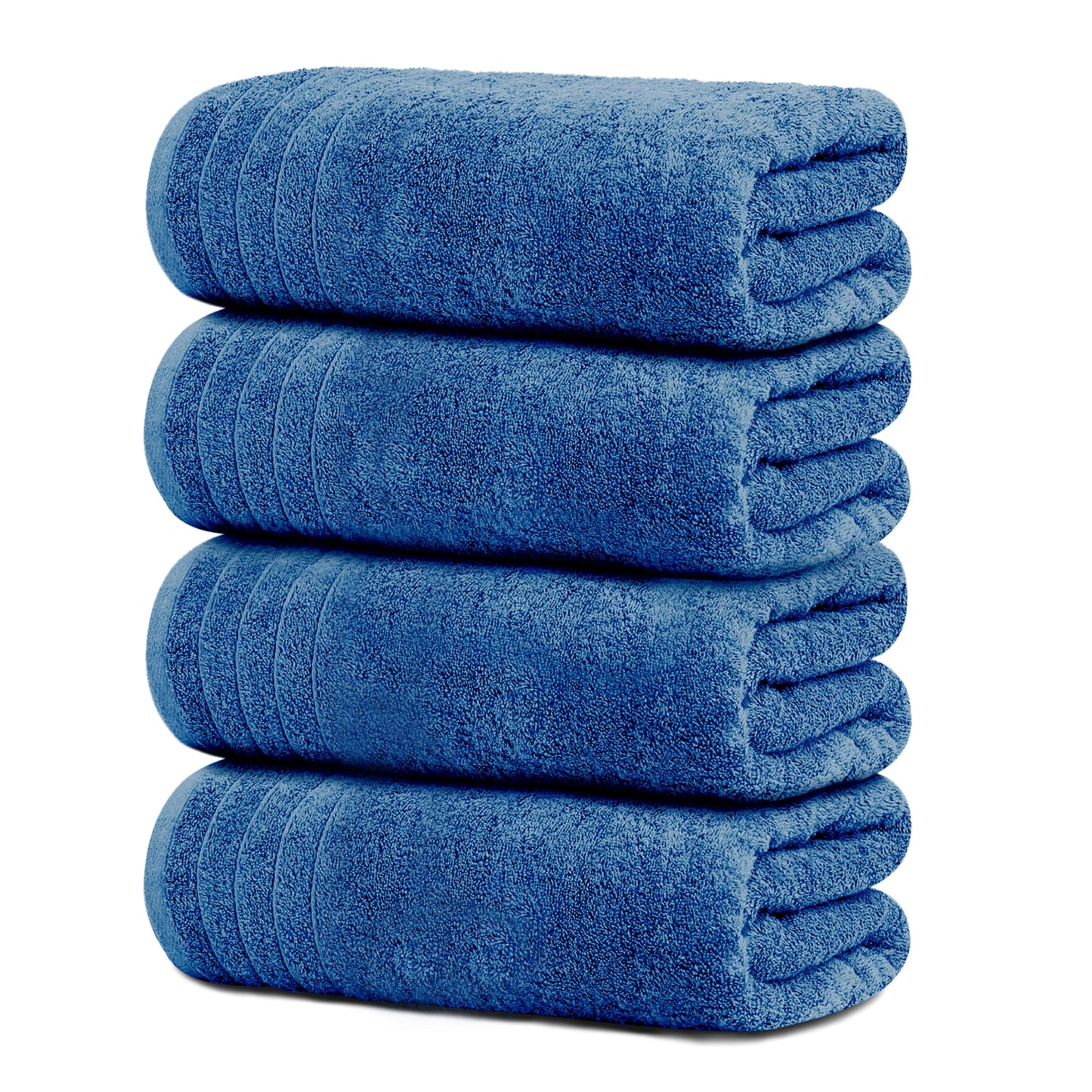 Extra Large Cotton Bath Towels Soft Quick-Dry 4-Pack