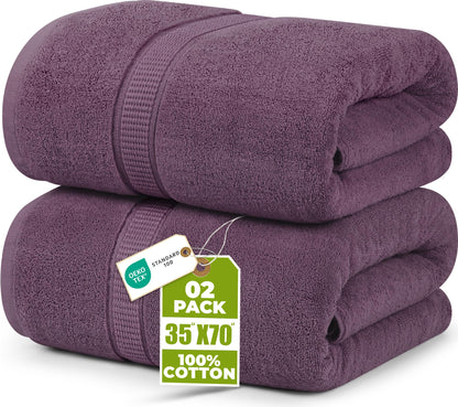 Jumbo Cotton Bath Sheet Extra Large Soft Quick-Dry