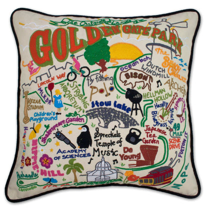 Midwest City Embroidered Decorative Throw Pillow