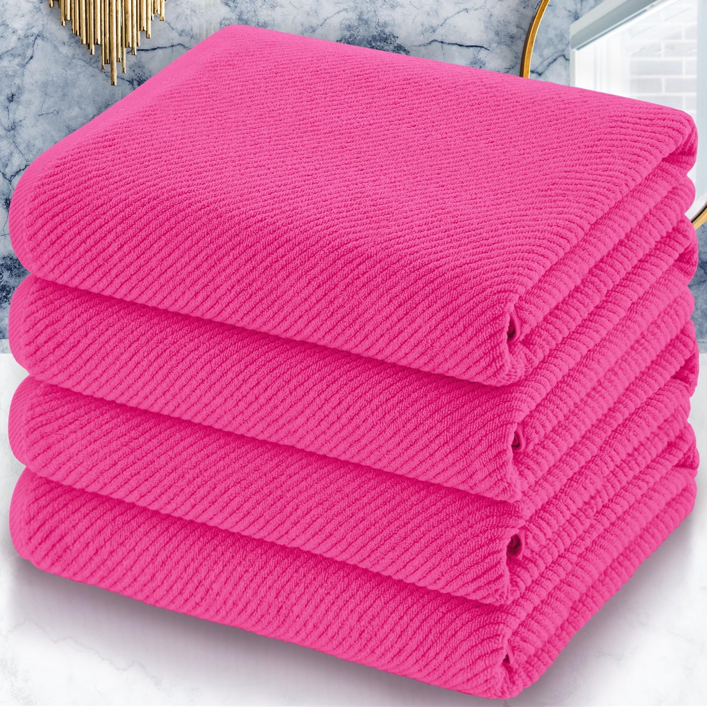 Cotton Bathroom Towel Gift Set 6-Piece Collection