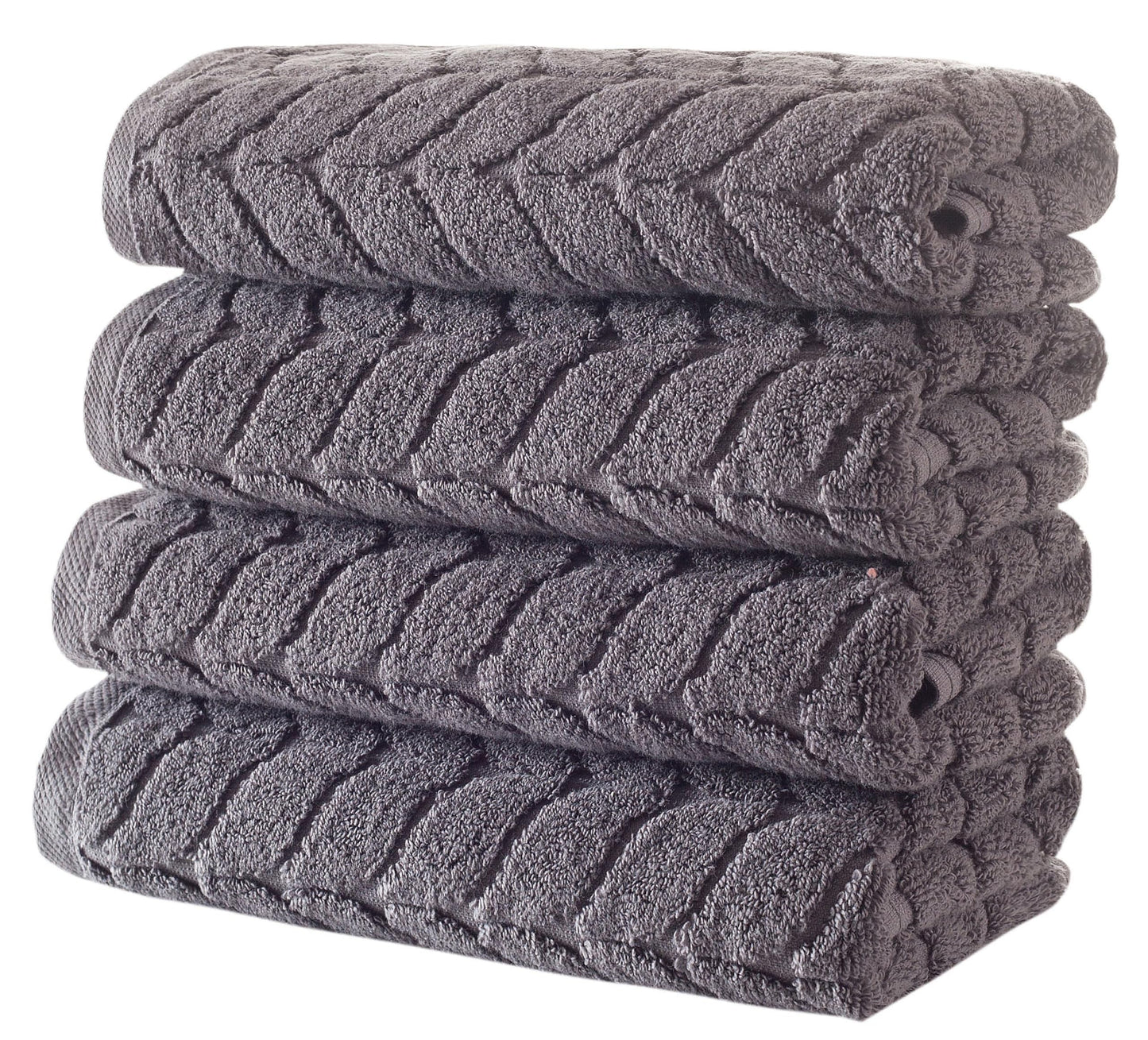 Turkish Cotton Towel Set Soft Plush Jacquard Design