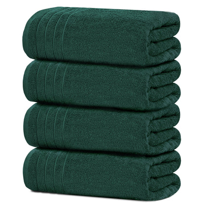 Extra Large Cotton Bath Towels Soft Quick-Dry 4-Pack