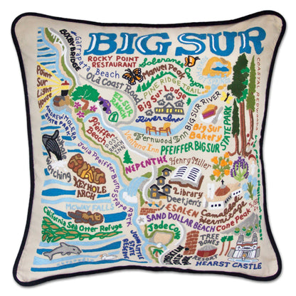 Midwest City Embroidered Decorative Throw Pillow