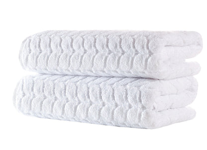 Turkish Cotton Towel Set Soft Plush Jacquard Design