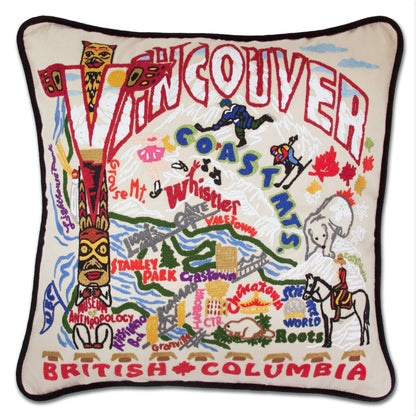 Midwest City Embroidered Decorative Throw Pillow