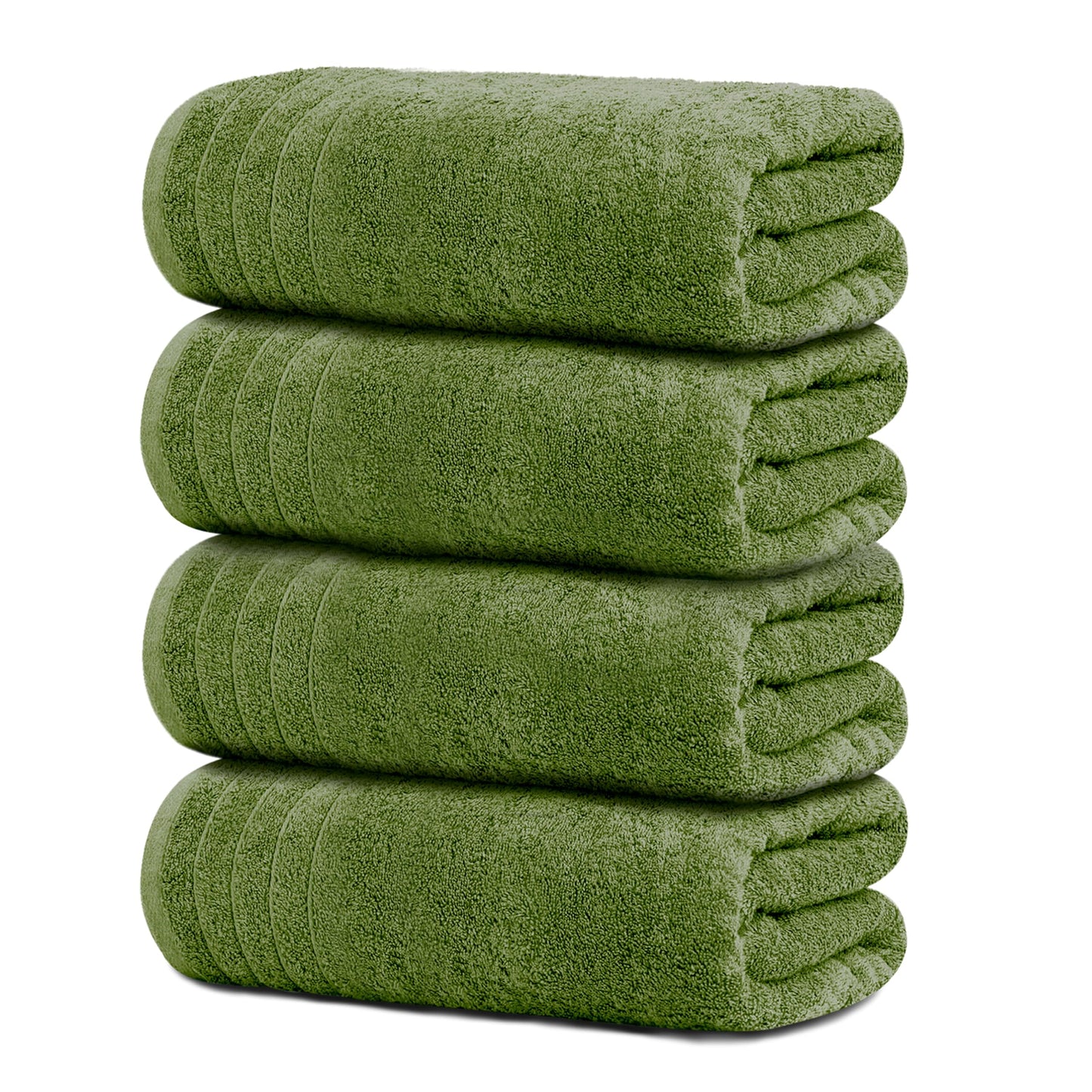 Extra Large Cotton Bath Towels Soft Quick-Dry 4-Pack