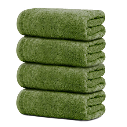 Extra Large Cotton Bath Towels Soft Quick-Dry 4-Pack