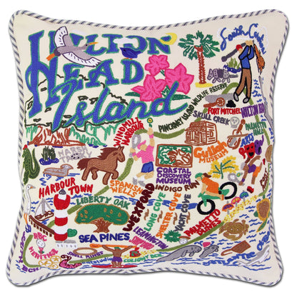Midwest City Embroidered Decorative Throw Pillow