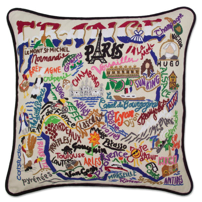 Midwest City Embroidered Decorative Throw Pillow