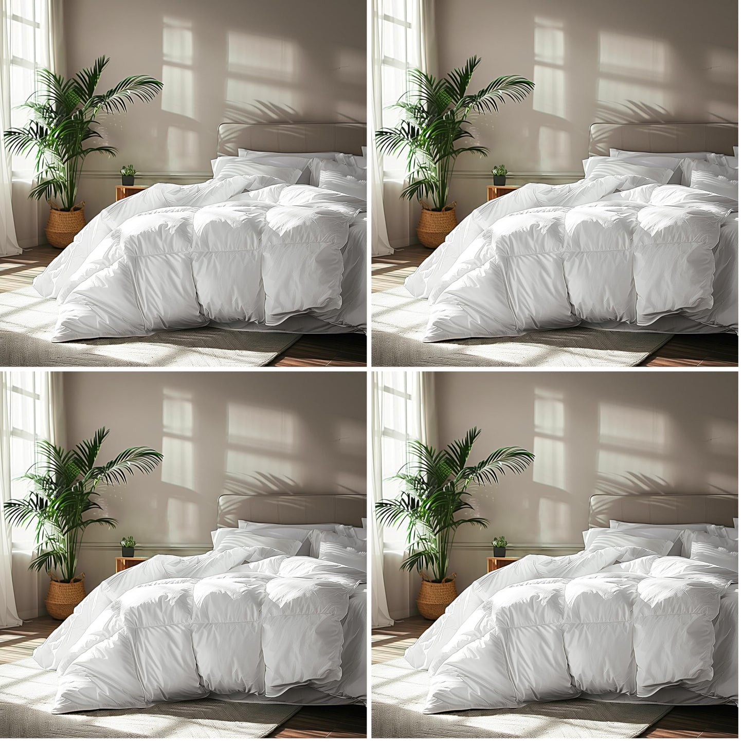 Serta Goose Feather Down Fiber Cotton Comforter