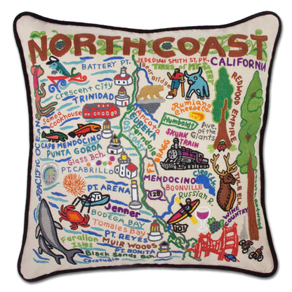 Midwest City Embroidered Decorative Throw Pillow