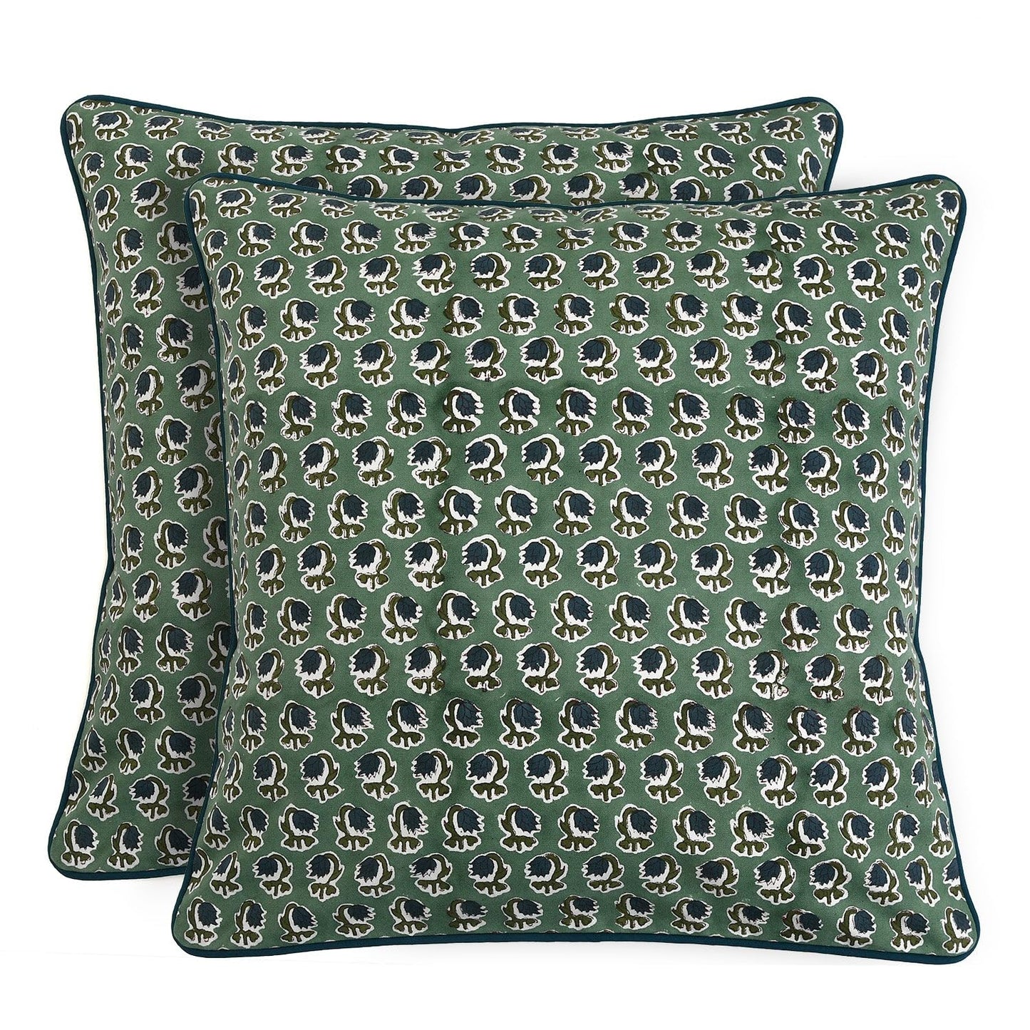 Block Print Cotton Decorative Cushion Cover Set