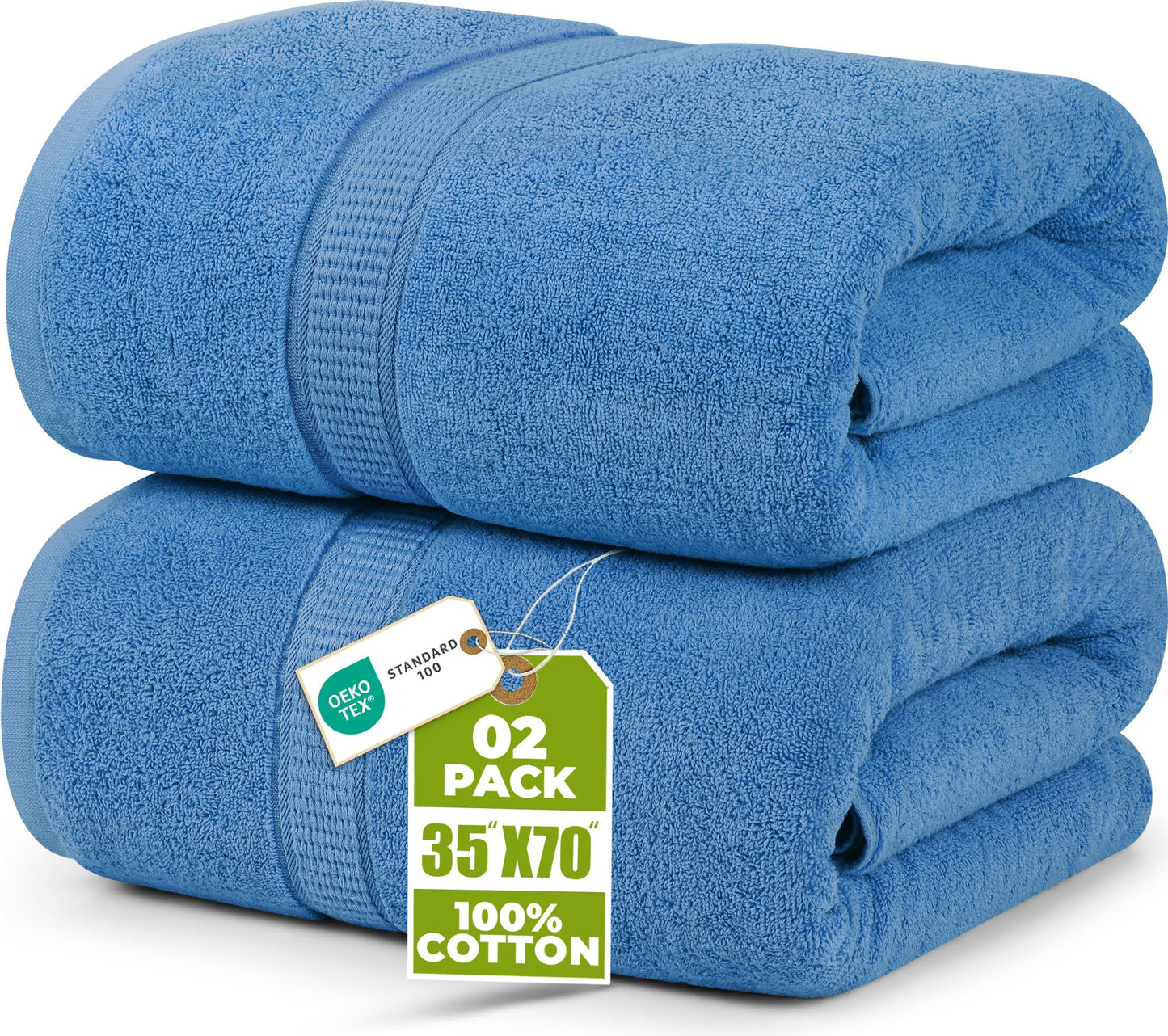 Jumbo Cotton Bath Sheet Extra Large Soft Quick-Dry