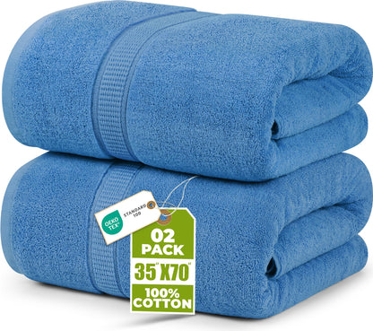 Jumbo Cotton Bath Sheet Extra Large Soft Quick-Dry