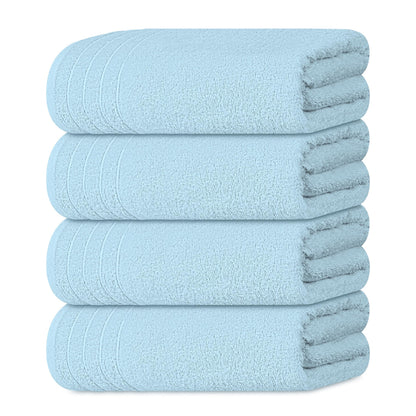 Extra Large Cotton Bath Towels Soft Quick-Dry 4-Pack