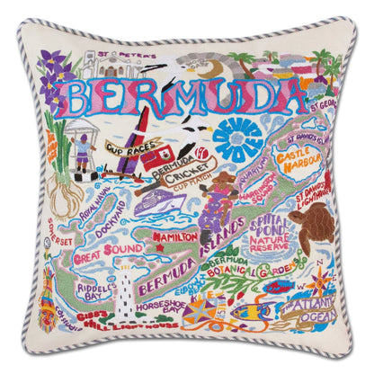 Midwest City Embroidered Decorative Throw Pillow