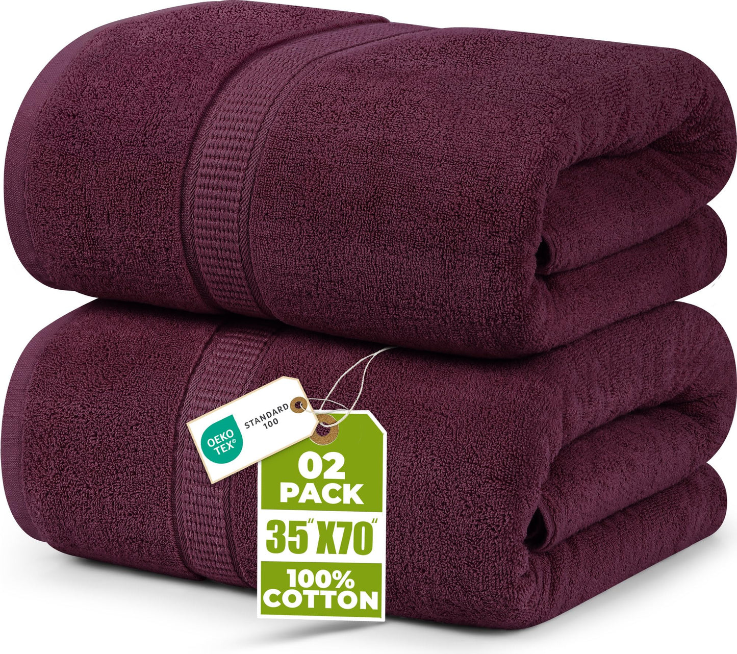 Jumbo Cotton Bath Sheet Extra Large Soft Quick-Dry