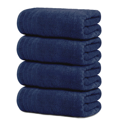 Extra Large Cotton Bath Towels Soft Quick-Dry 4-Pack