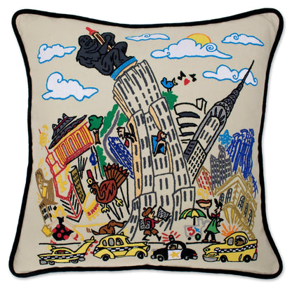 Midwest City Embroidered Decorative Throw Pillow