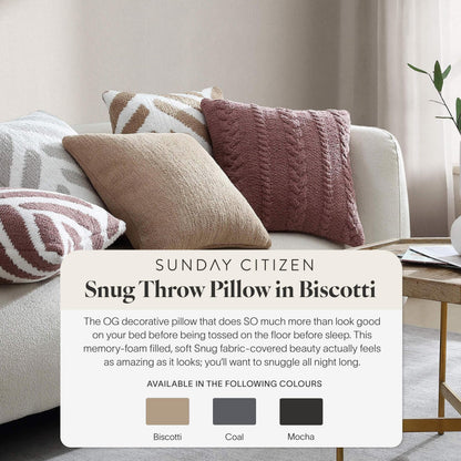 Plush Memory Foam Decorative Pillow for Sofa Bed