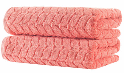 Turkish Cotton Towel Set Soft Plush Jacquard Design