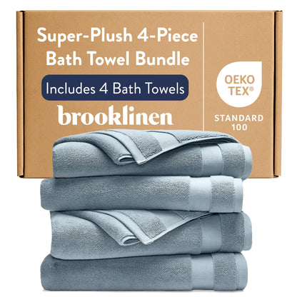 Super Plush Cotton Bath Towels Aloe Collection