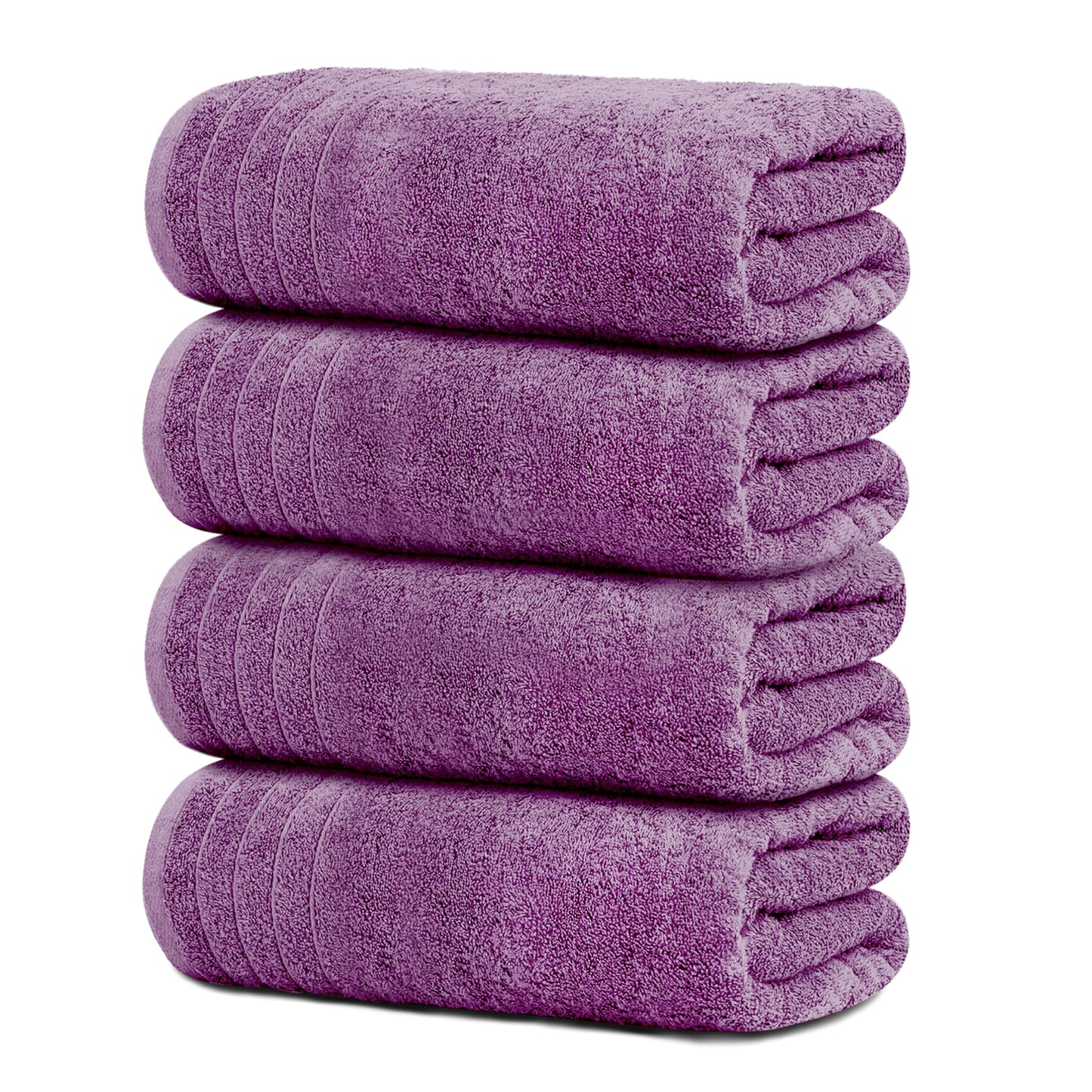 Extra Large Cotton Bath Towels Soft Quick-Dry 4-Pack