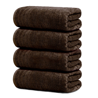 Extra Large Cotton Bath Towels Soft Quick-Dry 4-Pack