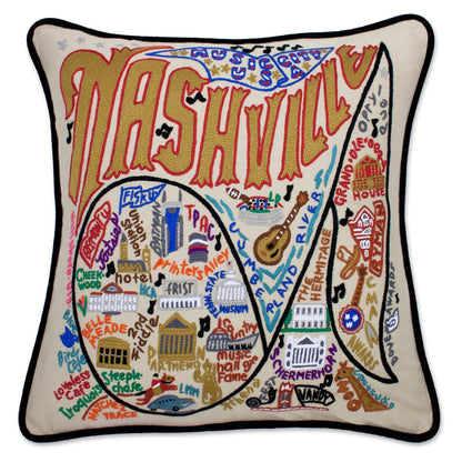 Midwest City Embroidered Decorative Throw Pillow