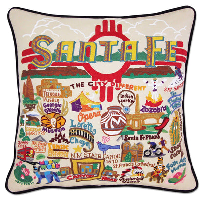 Midwest City Embroidered Decorative Throw Pillow
