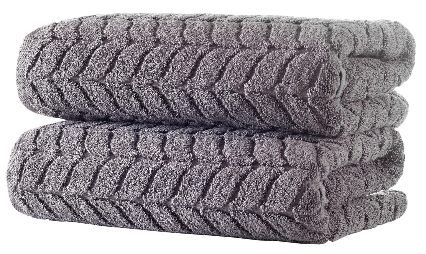 Turkish Cotton Towel Set Soft Plush Jacquard Design